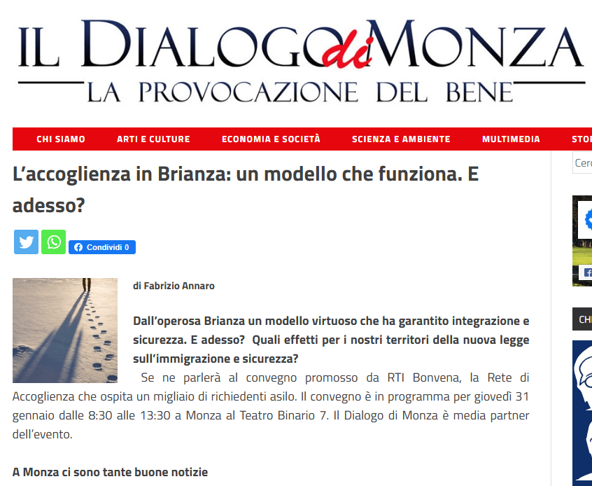 Il Dialogo di&nbsp;Monza